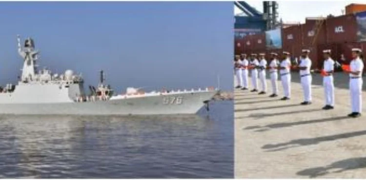 People’s liberation army Navy Vessel DAQING arrives in Pakistan