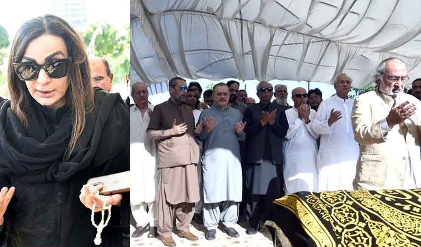 Prominent political leaders gather in mourning at Sherry Rehman’s daughter’s funeral
