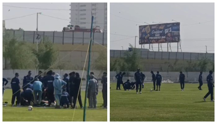 PSL: Islamabad united player injured in head impact during Karachi practice