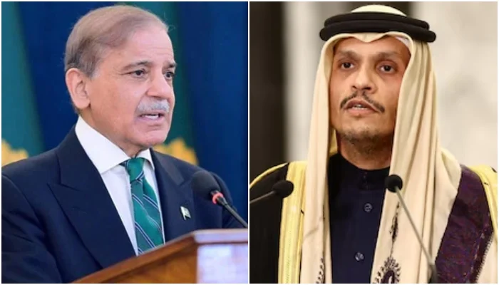 PM Shehbaz, Qatar PM hold talks on regional stability, peace Initiatives